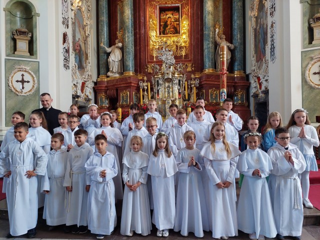 30.05.2023 R. - PIELGRZYMKA DZIECI PIERWSZOKOMUNIJNYCH DO GOSTYNIA