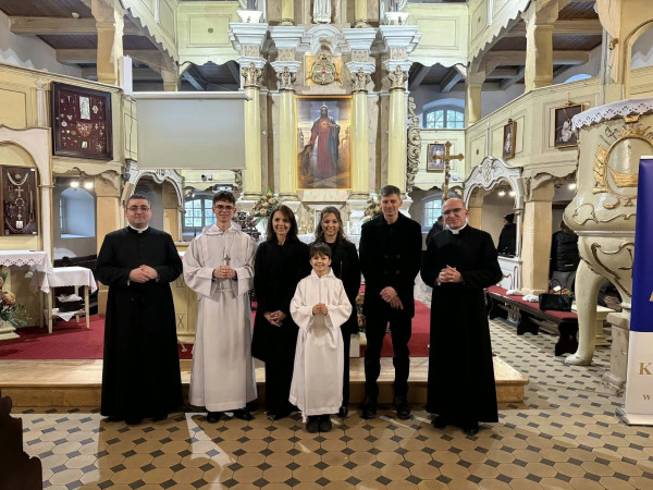 Przyjęcie Marcela do grona ministrantów