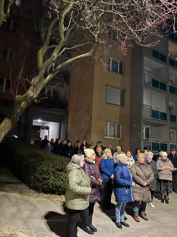 Nabożeństwo drogi krzyżowej na Os. Północ