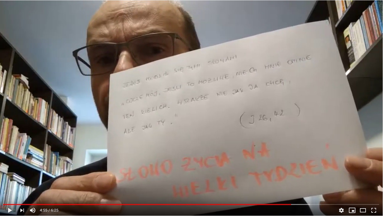 Słowo ks. proboszcza na Niedzielę Palmową - 5 kwietnia 2020 r.