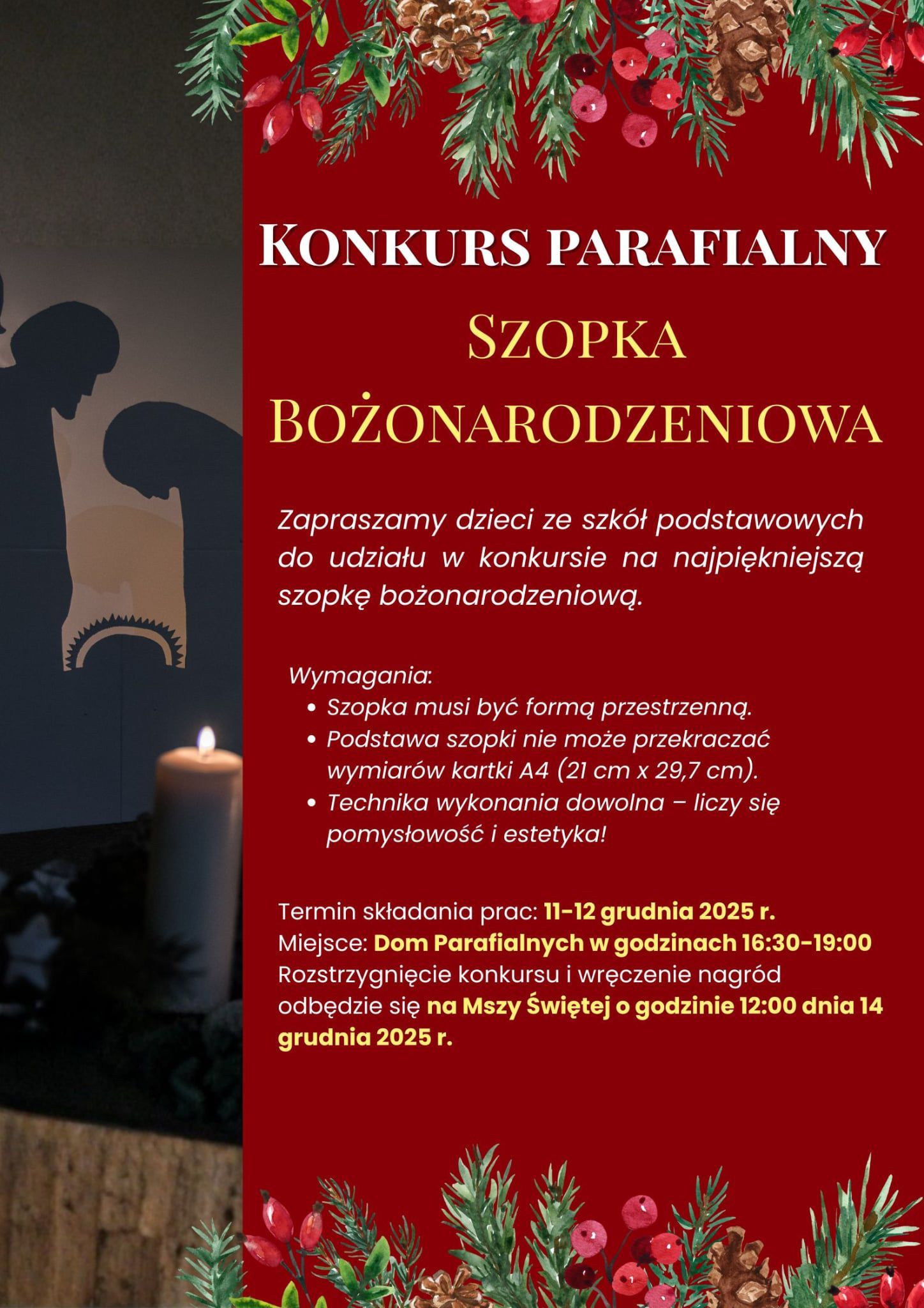 KONKURS NA SZOPKĘ BOŻONARODZENIOWĄ