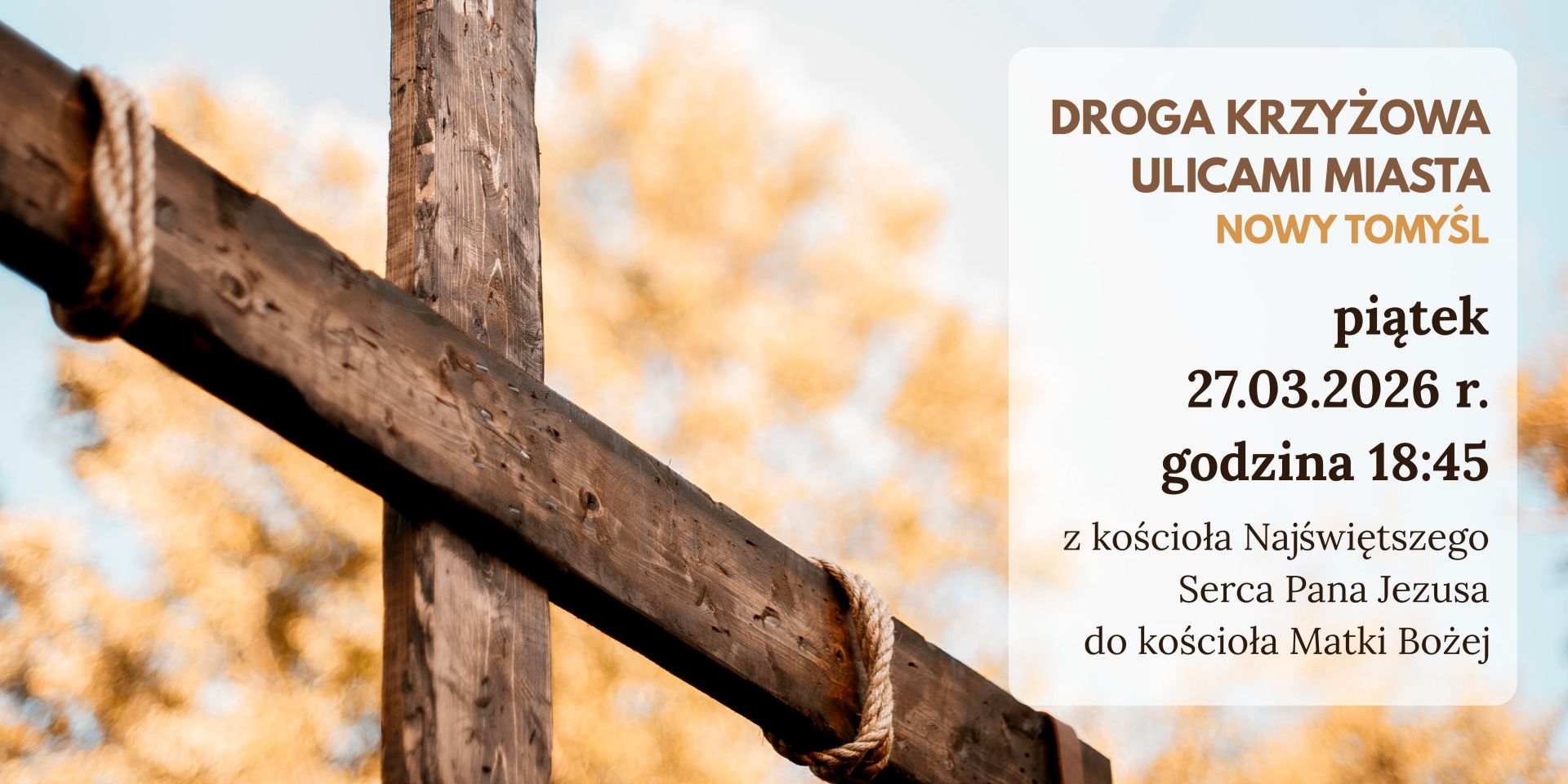 DROGA KRZYŻOWA ULICAMI MIASTA - 27.03.2026