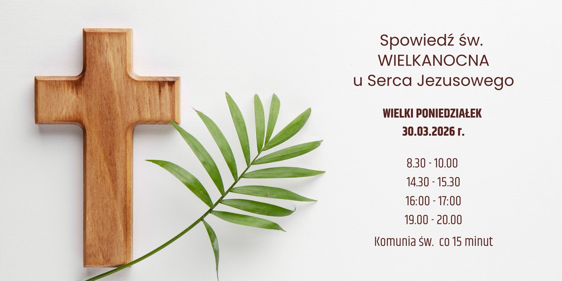 SPOWIEDŹ WIELKANOCNA 30.03.2026